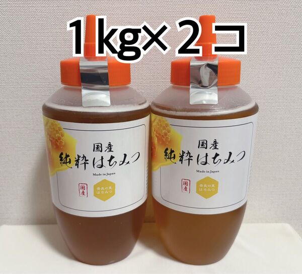 国産純粋はちみつ 1kg 2個セット 株式会社やまと
