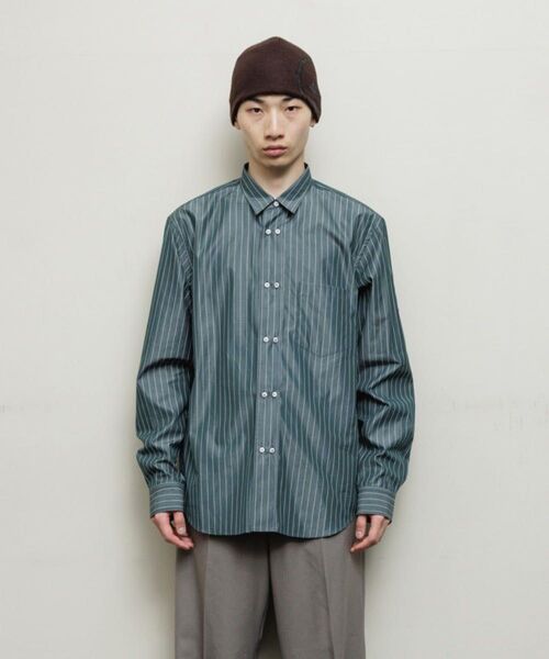 DOUBLE BUTTON SHIRT bal original XL size 3 長袖シャツ
