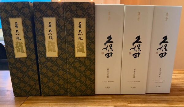 大吟醸 黒龍 龍 久保田万寿 1升瓶6本セット