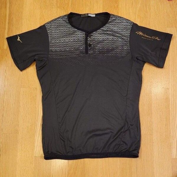 限定!ミズノプロ ベースシャツ M 黒 野球 MizunoPro