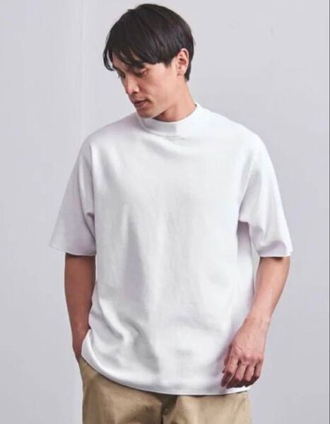 【美品タグ付き】BATONER 32G スムースニット モックネック Tシャツ