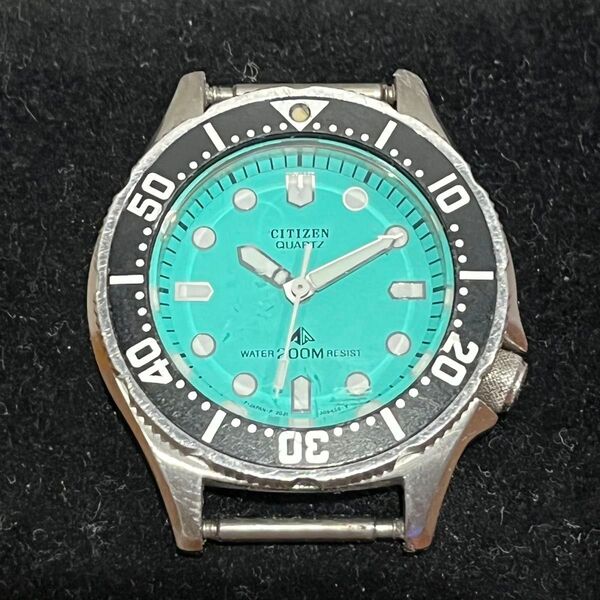 CITIZEN シチズン ダイバー 2031-204140 ボーイズ QZ ミントグリーン文字盤 稼働品