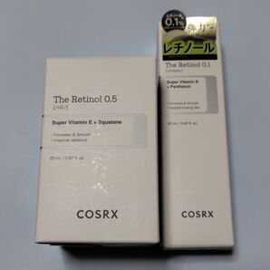 コスアールエックス ザ レチノール0.1クリーム 20ml RXザ レチノール0.5オイル 20ml 【新品未開封 2点セット】