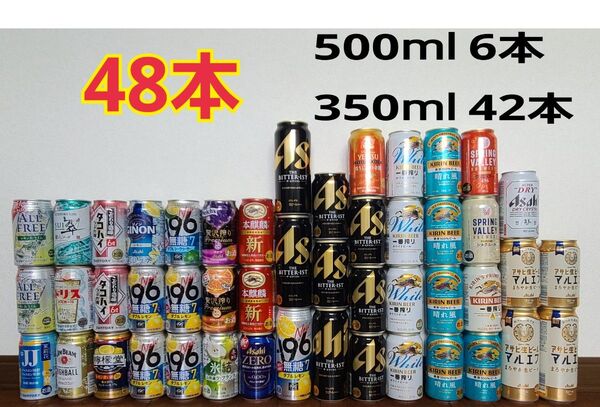 ビール チューハイ 詰め合わせ 48本 発泡酒 ザビタリスト エビス キリン 一番絞り 晴れ風 マルエフ スプリングバレー豊潤