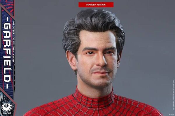 【中古品】Black 8 studio アンドリュー・ガーフィールド アメイジングスパイダーマン 素顔パーツ 1/6スケール