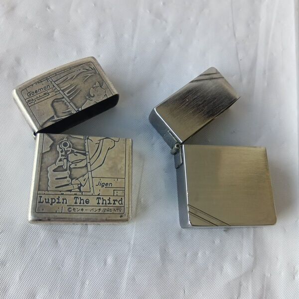 zippo オイルライターのアウターケースのみ 2個セットまとめ売り ルパン三世 1935レプリカ 現状渡し