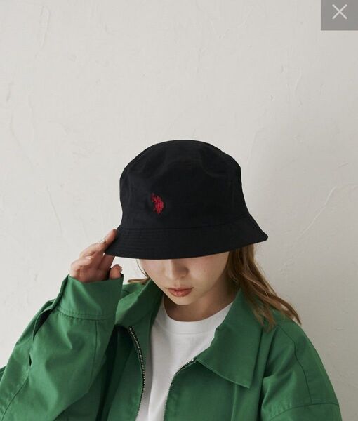【新品】U.S.POLO.ASSN ユーエスポロアッスン バケットハット バケハ 帽子 黒 HAT ブラック ハット