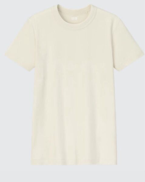 ユニクロ クルーネックTシャツ オフホワイト