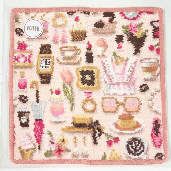 LOVERARY BY FEILER◆サロンドニコル◆ピンク◆ハンカチ◆新品