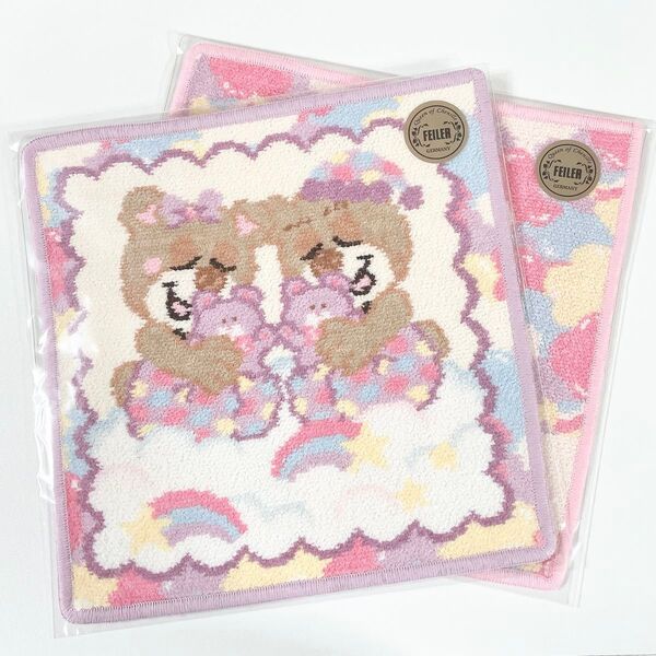 LOVERARY BY FEILER◆スイマードリーミーベア◆ハンカチ 2枚セット◆新品