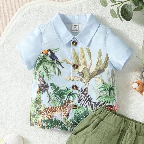 シーイン トロピカル柄シャツ 95サイズ 未使用