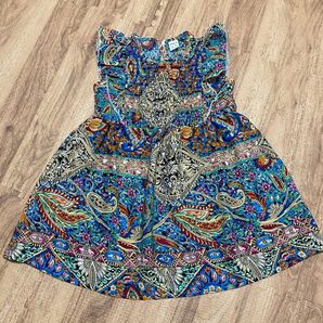 ペイズリー柄 ワンピース 子ども服 100