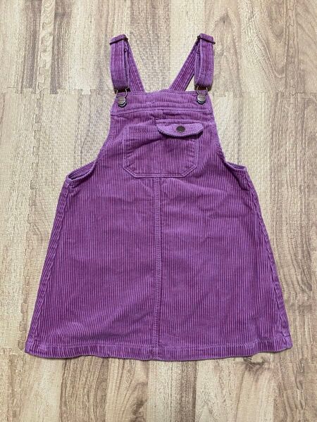 ZARAベビー ジャンパースカート パープル コーデュロイ 子ども服110