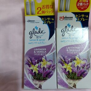 グレード消臭センサー&スプレー ラベンダー&バニラ つけかえ用カートリッジ 2本入り×2箱 セット まとめ売り