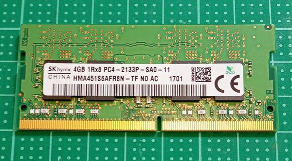 ノートパソコン用 SK hynix 4GBメモリ1R×8 PC4-2133P