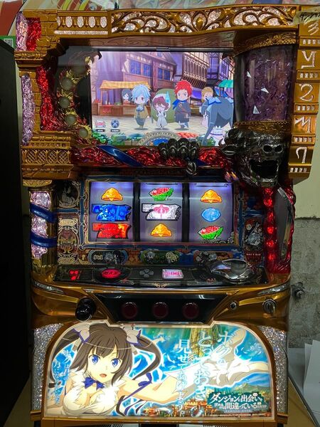 【送料込】ダンまち スロット実機 パチスロ スロット 家庭用電源