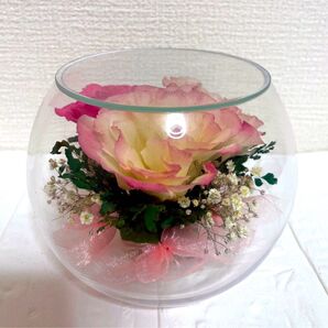 Reine De Fleur レンデフロール プリザーブドフラワー ボトルフラワー バラ ガラスドーム ドライフラワー インテリア