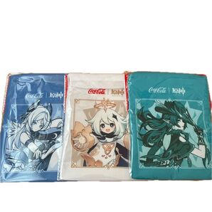 コカコーラ 原神オリジナル巾着ポーチ 3種セット