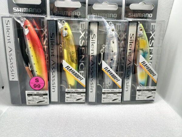 シマノ サイレントアサシン 99S 4個セット エクスセンス