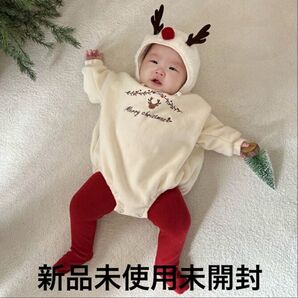 **新品未使用未開封**クリスマス ベビーロンパース 66サイズ
