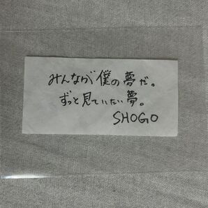 INI田島将吾 落下物 メッセージ