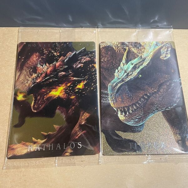 モンスターハンター 20th Anniversary カードウエハース リオレウス ティガレックス モンハン