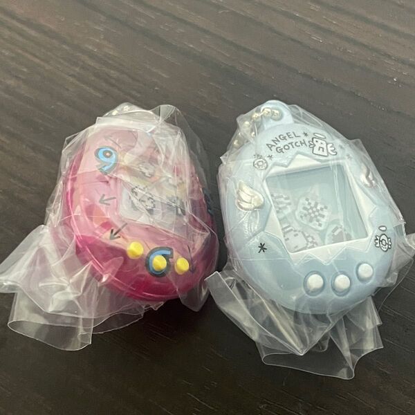 たまごっち シャカシャカチャームコレクション クリアピンク パールブルー まめっち ぷくてん