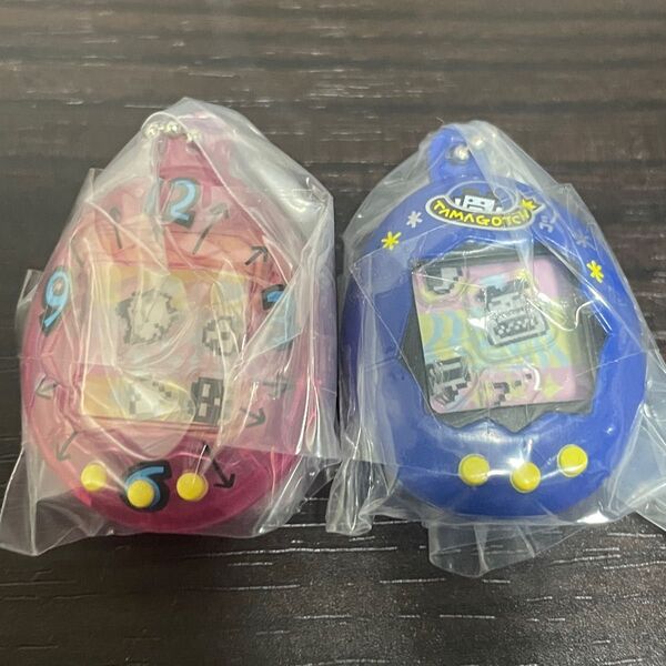 たまごっち シャカシャカチャームコレクション クリアピンク 新種発見!! 紺 まめっち みみっち ガチャ