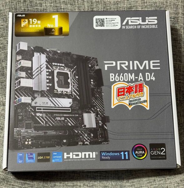 【新品未使用】ASUS PRIME B660M-A D4 マザーボード