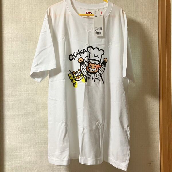 ユニクロ りくろーおじさんの店 Tシャツ 阪神タイガース XL 大阪限定
