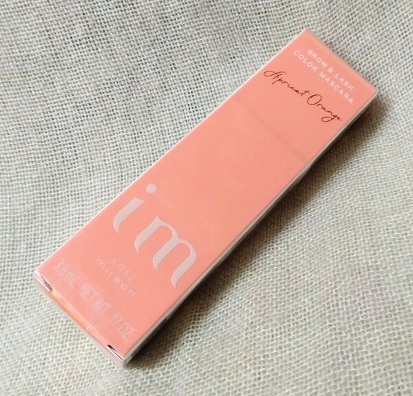 (新品未使用) MILBON im アイエム ブロウ&ラッシュ カラーマスカラ OR250 アプリコットオレンジ (美容液アイブロ