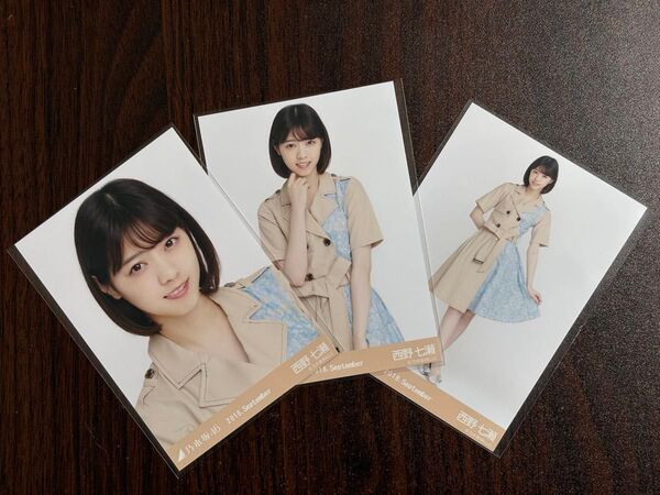 乃木坂46西野七瀬 2018スペシャル衣装14生写真3種コンプ