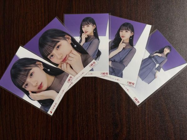 乃木坂46川崎桜 いつの日にか、あの歌を…生写真5種コンプ