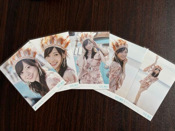 乃木坂46白石麻衣 裸足でSummer生写真5種コンプ