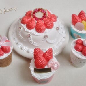 リアルサイズ☆ハンドメイドスイーツメモスタンドセット 食品サンプル