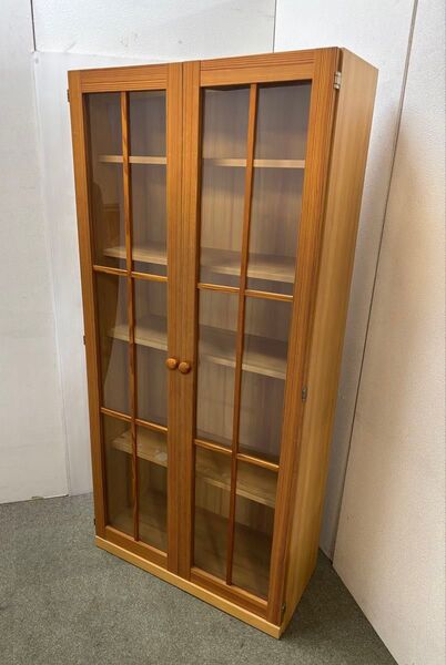 昭和レトロ家具 当時物 ヴィンテージ書棚 フリーボード 収納家具 カントリー 本棚 ブックシェルフ