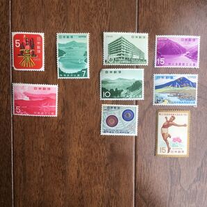 国民体育大会記念、逓信総合博物館竣工記念世界切手展など 記念切手セット