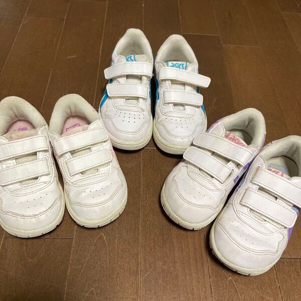 アシックス キッズスニーカー 3足セット