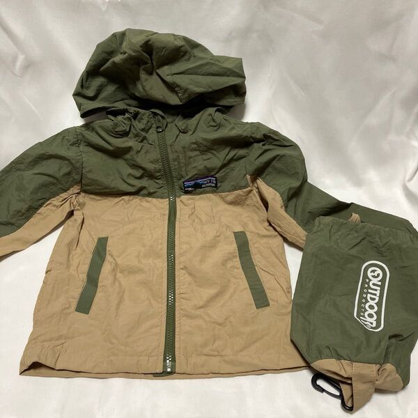 【110サイズ】OUTDOOR PRODUCTS 男女兼用 ナイロンジャケット ポケッタブルパーカー アウトドア