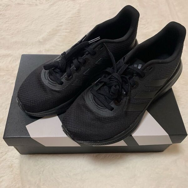 adidas ランニングシューズ 25cm ブラック 新品未使用