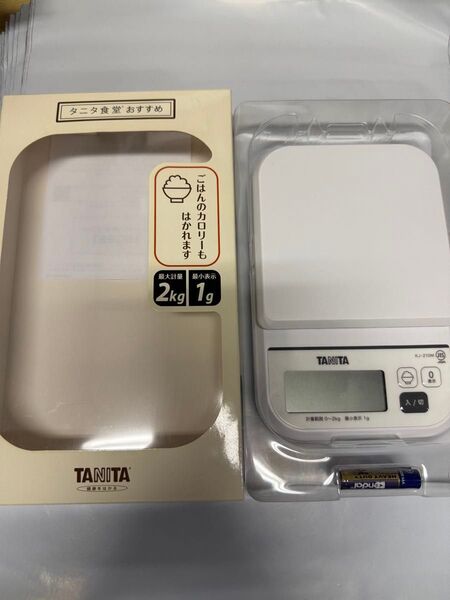タニタ デジタルスケール 計量器 クッキングスケール 電子秤 TANITA キッチンスケール はかり ホワイト キッチン