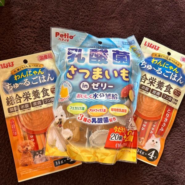 いなば わんにゃん ちゅ〜るごはん ペティオ 乳酸菌さつまいもInゼリー