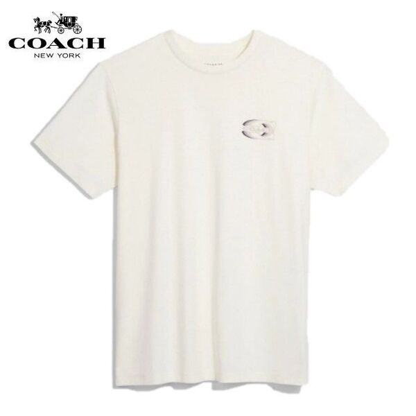 【COACH★CJ462】コーチ 半袖Tシャツ ロゴ シンプル ワンポイント 定価35,200円 新品 サイズ選択可!