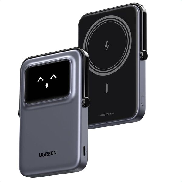 UGREEN Uno モバイルバッテリー (5000mAh 7.5W )Qiマグネット式ワイヤレス充電対応