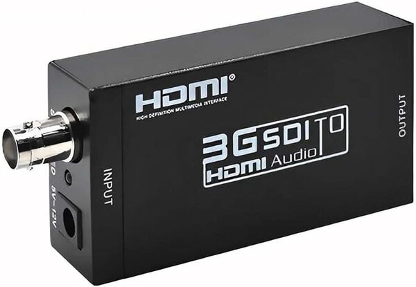 SDI to HDMI コンバーター 3G-SDI/HD-SDI/SD-SDI HDMI変換器 sdi hdmi 変換 1080P