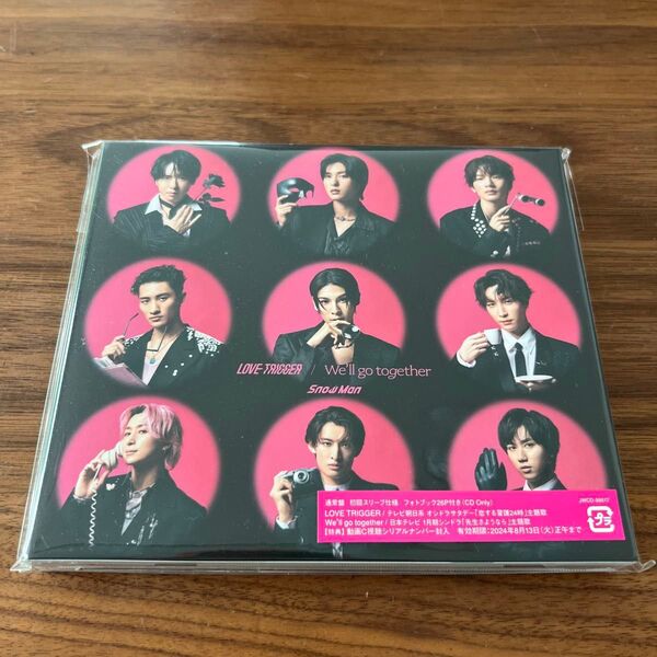 SnowMan LOVE TRIGGER /We’ll go together 通常盤 初回スリーブ仕様 フォトブック付 CDのみ