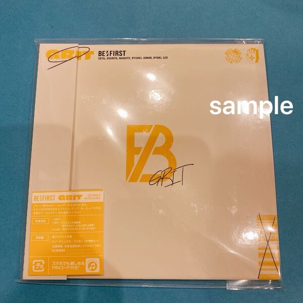 BE:FIRST GRIT CD Only盤 通常盤 (初回仕様) 紙ジャケット シリアル トレカ 無し スマプラ 有り