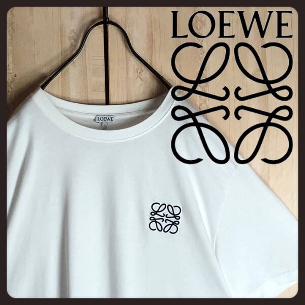 loewe ロエベ Tシャツ ビックセンターアナグラム刺繍ロゴ入り