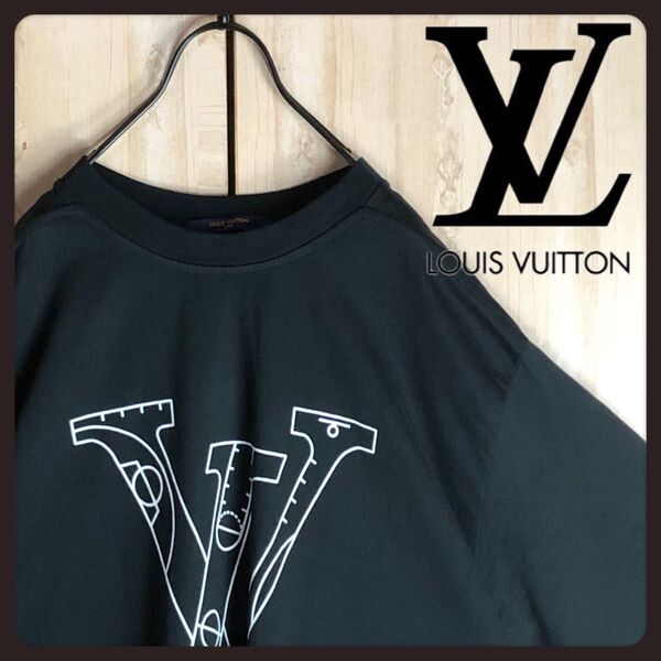 LOUIS VUITTON ルイヴィトン tシャツ ビックLVロゴ バックロゴ