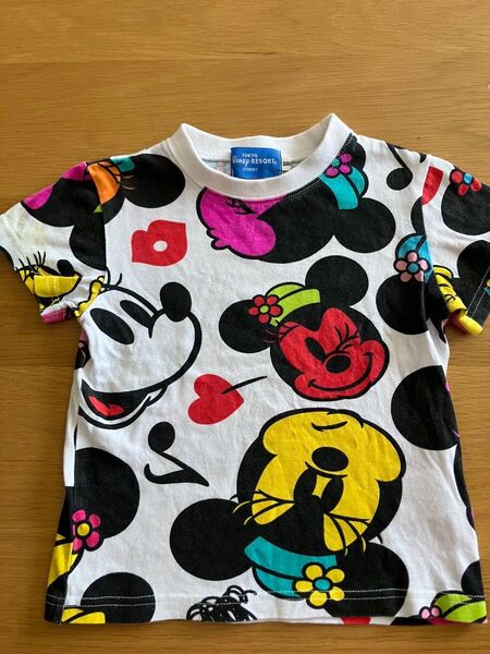 ミッキー ミニー カラフル Tシャツ 100 ディズニー